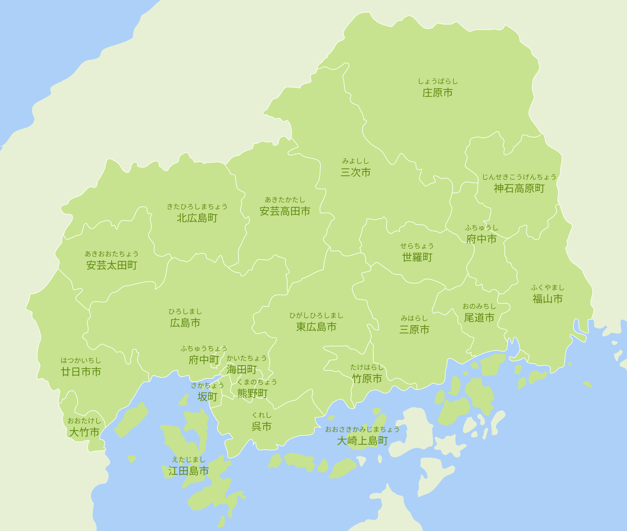 広島県の拠点マップ